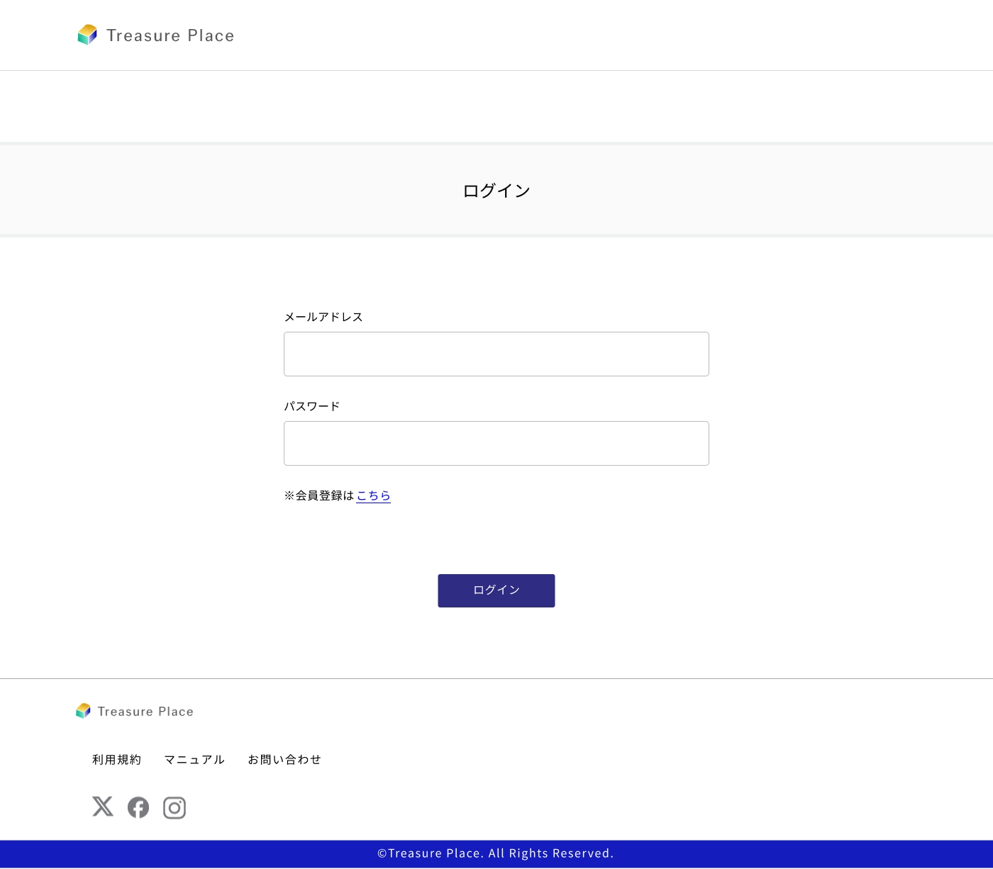 フリマサイト（UI）-ログイン-